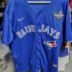 Blue Jays Jersey Guerrero Jr Dark.blue All.sizes